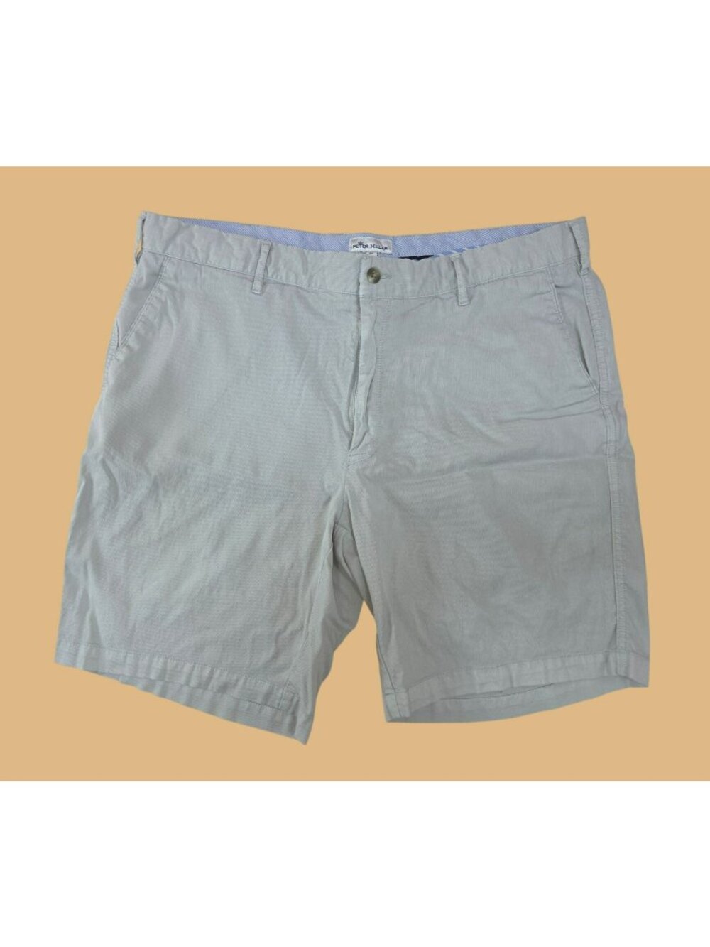 Peter Millar Light Gray Men’s Flat Front Shorts